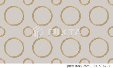 Gold and off-white circular geometric pattern seamless background Gold and off-white circular geometric pattern seamless background 141518707