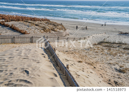 A view of Hamaoka Sand Dunes in Omaezaki City (Shizuoka Prefecture) A view of Hamaoka Sand Dunes in Omaezaki City (Shizuoka Prefecture) 141518973
