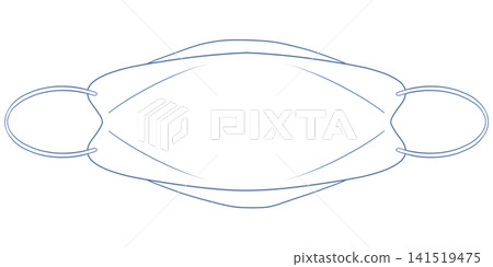 Illustration of a three-dimensional non-woven mask Illustration of a three-dimensional non-woven mask 141519475