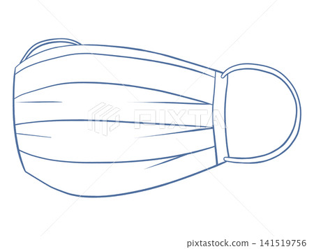 Illustration of non-woven mask Illustration of non-woven mask 141519756