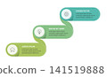 Business Infographic Step Diagram Template With Three Steps 141519888