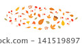 Fall Season Botanical Elements Collection 141519897