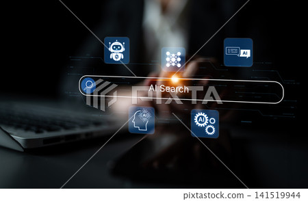 AI search interface with multiple assistant tools. Corpus 141519944