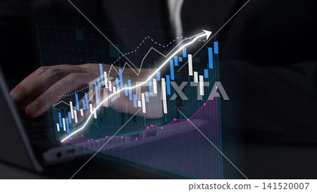 Business professional analyzing data trends with financial graphs and charts on a laptop for market analysis and investment decision making Copula Business professional analyzing data trends with financial graphs and charts on a laptop for market analysis and investment decision making Copula 141520007