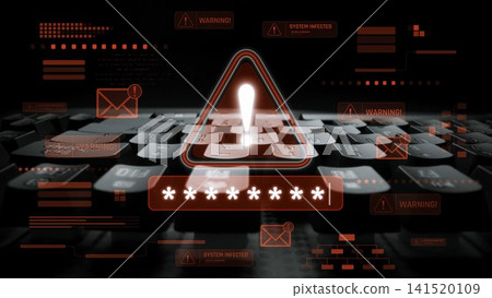 Password security breach warning with red asterisk box Marrow Password security breach warning with red asterisk box Marrow 141520109