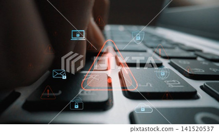 Cybersecurity threat alert and data breach warning Marrow Cybersecurity threat alert and data breach warning Marrow 141520537