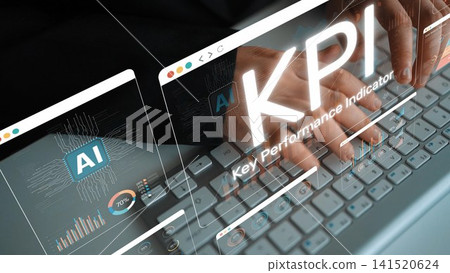 A close-up of hands on a keyboard interacting with a modern digital interface showcasing KPI and AI visuals, ideal for business performance analysis and technological advancements. Sigmoid A close-up of hands on a keyboard interacting with a modern digital interface showcasing KPI and AI visuals, ideal for business performance analysis and technological advancements. Sigmoid 141520624