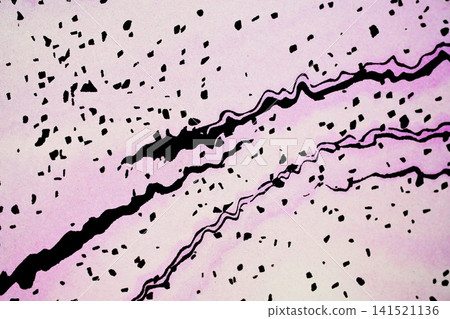 A background image featuring a close-up of an abstract line drawing on colored paper. 141521136