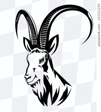 Chinese New Year 2027. Goat head design Chinese New Year 2027. Goat head design 141521243
