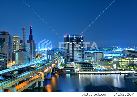 神戶美利肯公園週邊地區的夜景 141523207