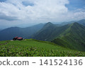 Views from the mountaintop and lush green ridgeline 141524136