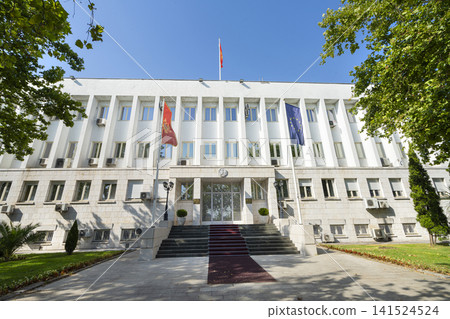 the Montenegrin presidential palace in Podgorica, Montenegro the Montenegrin presidential palace in Podgorica, Montenegro 141524524