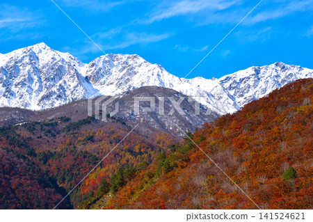 Autumn Hakuba Mountain Range, Hakuba Sanzan, Hakuba Yari-ga-take, Shakushi-dake, Hakuba-dake Autumn Hakuba Mountain Range, Hakuba Sanzan, Hakuba Yari-ga-take, Shakushi-dake, Hakuba-dake 141524621