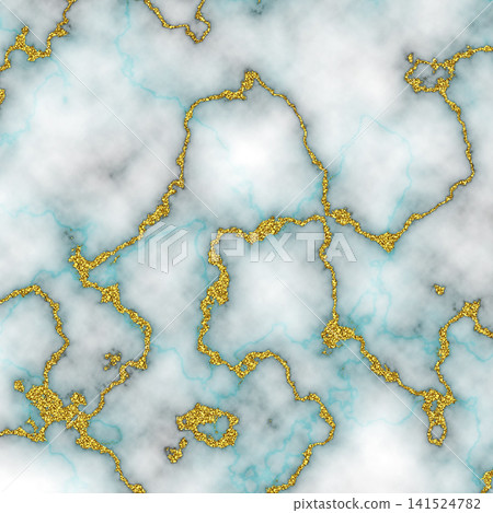 Gold and white abstract Marble texture panoramic Background. 141524782
