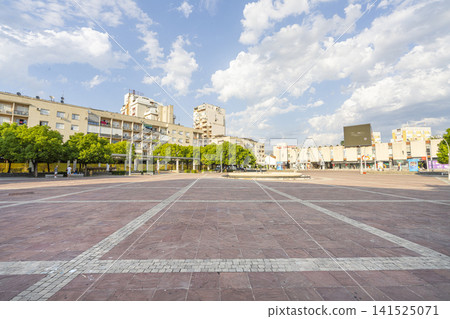 Independence square in Podgorica, Montenegro Independence square in Podgorica, Montenegro 141525071