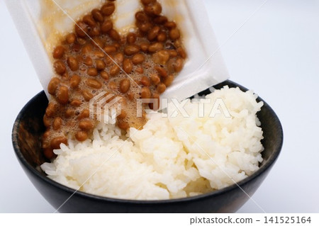 The part where you put natto on rice 141525164