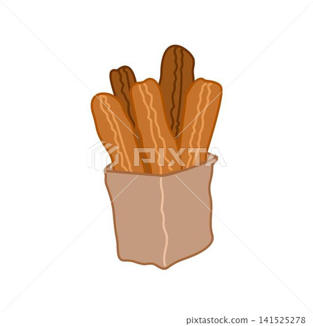 churros in paper bag 141525278