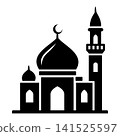Islamic Mosque Building Vector Icon 141525597