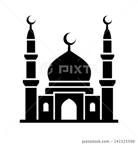 Mosque Islamic Architecture Vector Icon 141525599