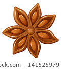Star Anise Spice Pod Clipart Autumn Baking Ingredient Illustration 141525979