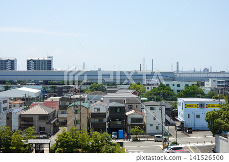 從尼崎城天守閣眺望(阪神尼崎附近)*拍攝於2026年7月 從尼崎城天守閣眺望(阪神尼崎附近)*拍攝於2026年7月 141526500