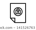 Document icon with a key symbol Document icon with a key symbol 141526763