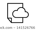 Document icons in the cloud Document icons in the cloud 141526766
