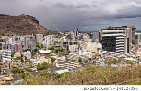 Panoramic Skyline of Port Louis City and Harbor, Mauritius Panoramic Skyline of Port Louis City and Harbor, Mauritius 141527050