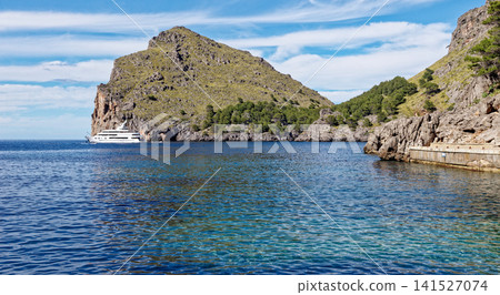 View of Sa Calobra bay in Mallorca View of Sa Calobra bay in Mallorca 141527074