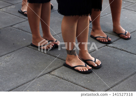 Maori dancers in the street Maori dancers in the street 141527318