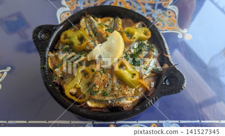 Moroccan Sardine Fish Tagine with Lemon Moroccan Sardine Fish Tagine with Lemon 141527345