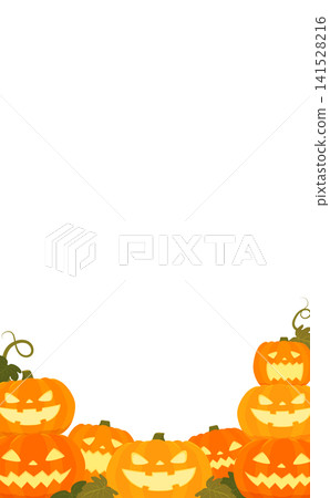 Jack-o'-lantern transparent frame 2_vertical 141528216