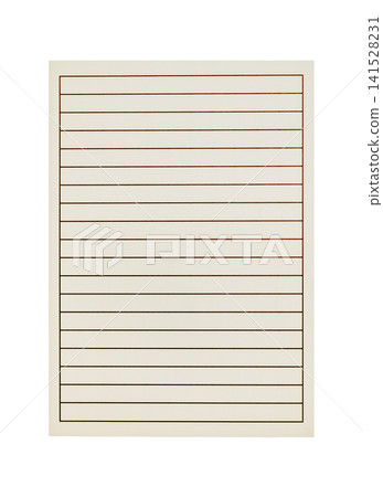 Letter paper background material, template [horizontal writing] 141528231