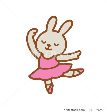 cute rabbit dancing ballet cute rabbit dancing ballet 141529255