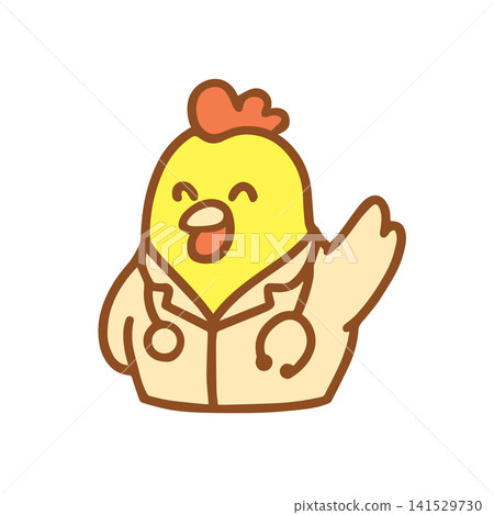 cute chicken as a doctor cute chicken as a doctor 141529730