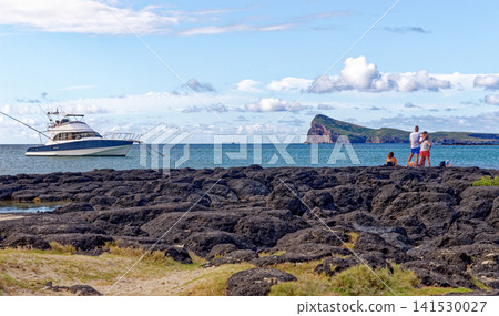 Volcanic Rock Pools and Coin de Mire Island View from Cap Malheureux, Mauritius Volcanic Rock Pools and Coin de Mire Island View from Cap Malheureux, Mauritius 141530027