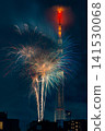 Tokyo's downtown area: Sumida River Fireworks Festival and Tokyo Skytree - A Japanese landscape 141530068