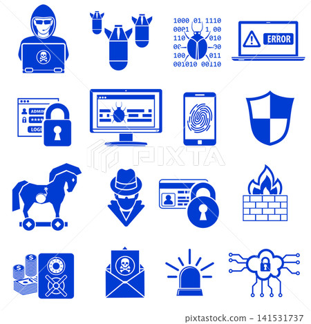Internet Security Icon Set Internet Security Icon Set 141531737