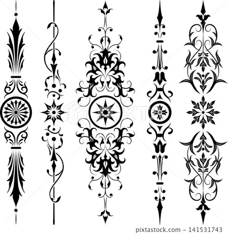 Element for design, corner flower, vector Element for design, corner flower, vector 141531743