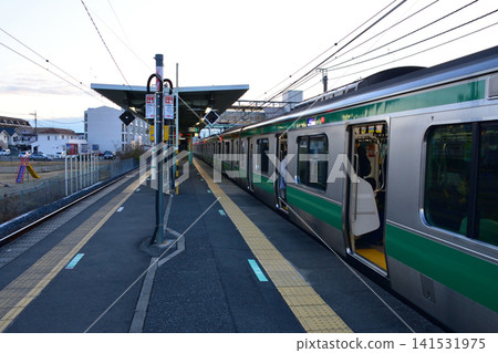 JR東日本川越線南古屋站一景(2023年冬季) JR東日本川越線南古屋站一景(2023年冬季) 141531975