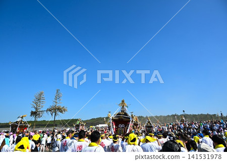 神奈川縣濱越祭的景象 神奈川縣濱越祭的景象 141531978
