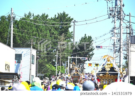 神奈川縣濱越祭的景象 神奈川縣濱越祭的景象 141531979
