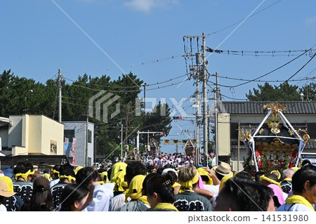 神奈川縣濱越祭的景象 神奈川縣濱越祭的景象 141531980