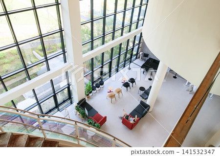 Seoul, South Korea - Jul. 26, 2026: Modern architecture of Gangdong Central Library building in Seoul, South Korea Seoul, South Korea - Jul. 26, 2026: Modern architecture of Gangdong Central Library building in Seoul, South Korea 141532347