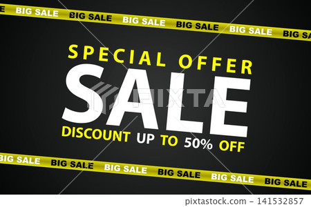 Flash sale banner background, vector design template for promotional event Flash sale banner background, vector design template for promotional event 141532857