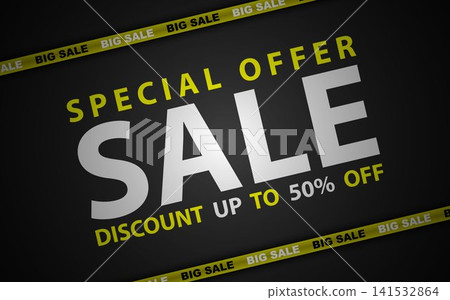 Sale banner template design, special sale offer. Vector design template for promotional events Sale banner template design, special sale offer. Vector design template for promotional events 141532864