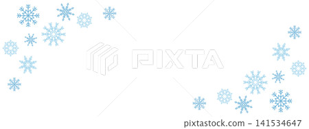Snowflake banner frame Snowflake banner frame 141534647