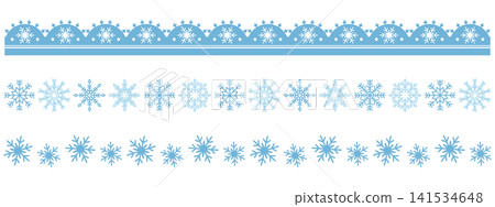 Set of 3 snowflake line designs Set of 3 snowflake line designs 141534648