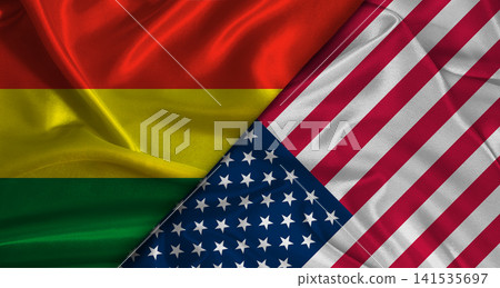 Bilateral relations between Bolivia and United States. Flag of Bolivia and United States 141535697