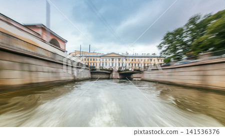 River trips on canals of St. Petersburg Russia timelapse hyperlapse River trips on canals of St. Petersburg Russia timelapse hyperlapse 141536376